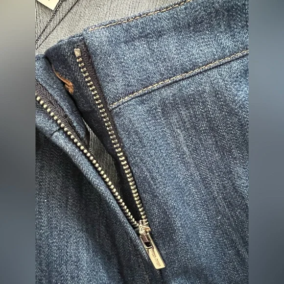 Miu Miu Sequin Embroidered Denim Skirt – Blue / Orange / Silver – Size 42 – NWT - Picture 7 of 10